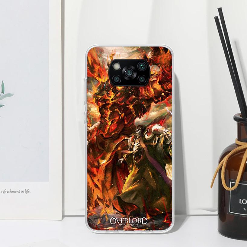 Overlord Anime Phone Case For Xiaomi Poco X7 X6 X5 M7 M8 Pro F7 Ultra Redmi 15C 15 13C 13 12C 12 10 10C 10A Art Fundas Poco X7 X