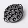 Cast Iron Takoyaki Pan Nonstick Grilling Pan Cooking Plate Takoyaki Maker with 15 Compartment Holes for Baking Cooking