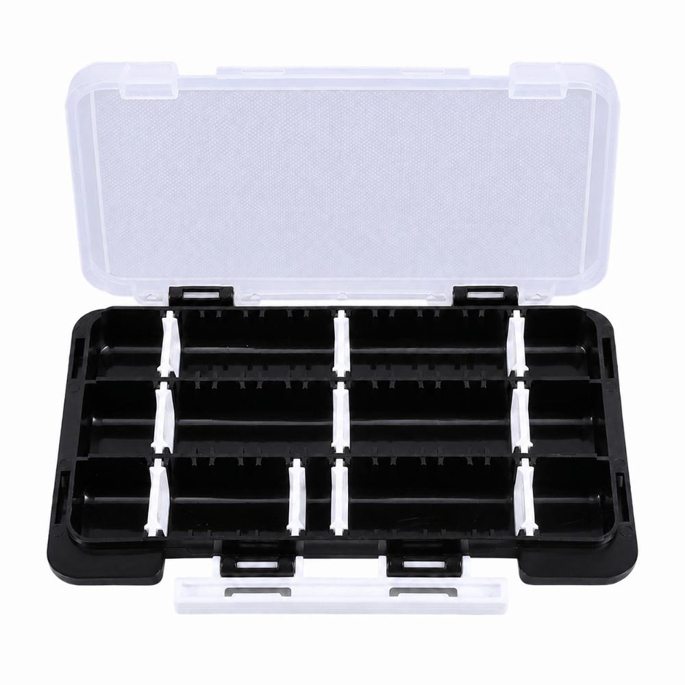 Waterproof Fishing Bait Box Removable Dividers Fishing Storage Case Lure Storage Box Hooks Storage