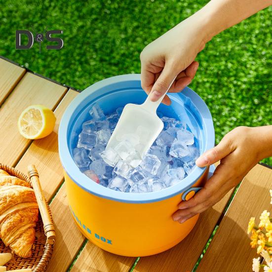 Ice Bucket Ice Cube Tray with Lid & Bin Efficient Ice Making Mold for Freezer Easy Release Reusable Ice Cube Maker for Drinks Coffee
