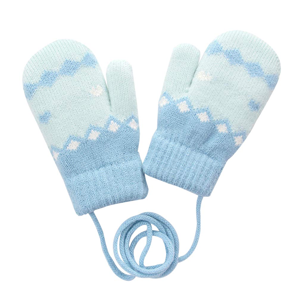 

eigenn Mittens with Thick Warm for Boys and Girls Ages Perfect for Snow and School Perfect as a Baby Gift Children s Drawstring, Fleece-Lined, 2-4,