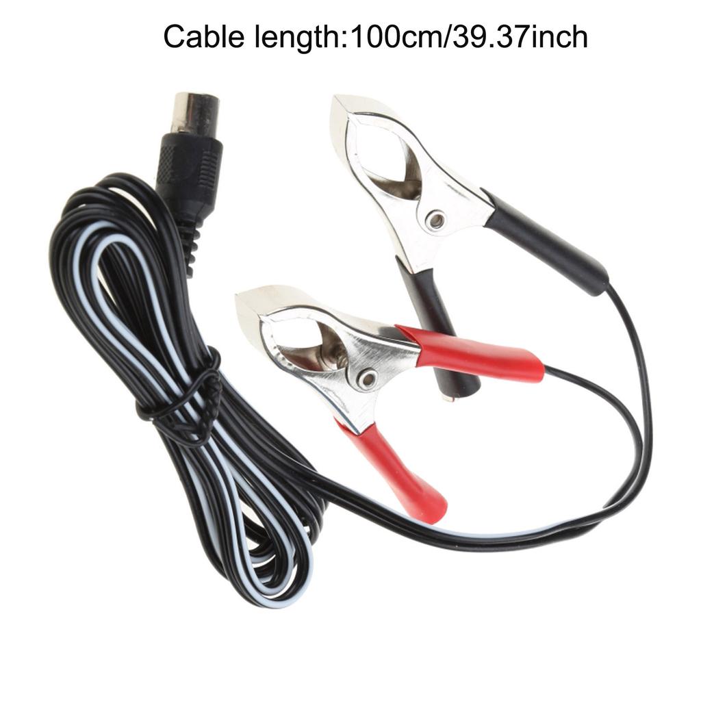 Battery Clamps Extension Cord 12V Battery Alligators Clips Power Supply Cable for Electric Air Blower