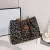 Nowa Moda Wszechstronna Torba na Ramię z Panterką Torba Damska Wysoka Tekstura Duża Pojemność Torba Shopper