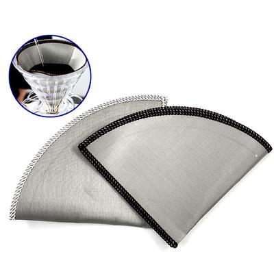 Fine Mesh Coffee Filter Paperless Reusable Pour Over Coffee Filter Stainless Steel Strainer Kitchen Coffee Drip Filter