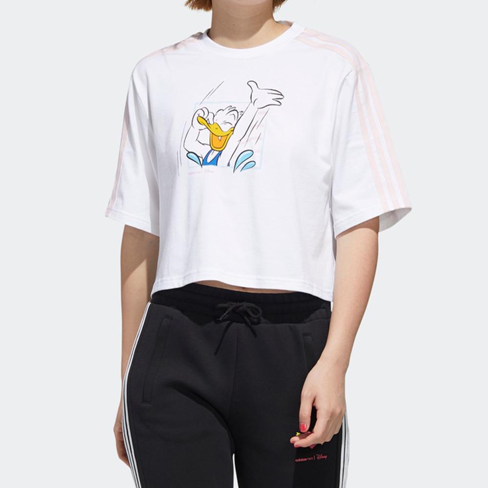 Adidas Neo Donald Duck Graphic T-Shirt Women Tops White GJ5650