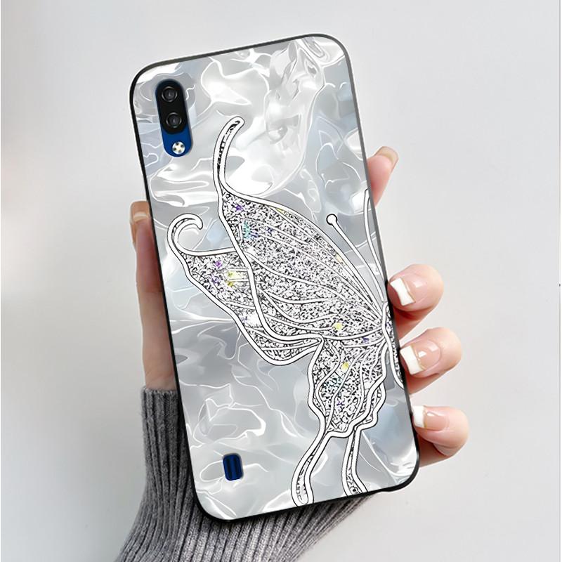 Phone Case For ZTE Blade A51 Lite / A5 2020 Casing Luxury Fashion Butterfly Flower Black Jelly Soft TPU Case Silicone Back Cover
