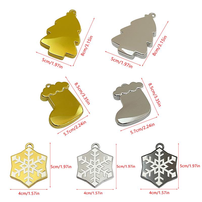 Christmas Tree Snowflake Stock Cosmetic Mirror Sliding Folding Mirror Girls Carry-On Mirror Unbreakable Compact Vanity Mirror