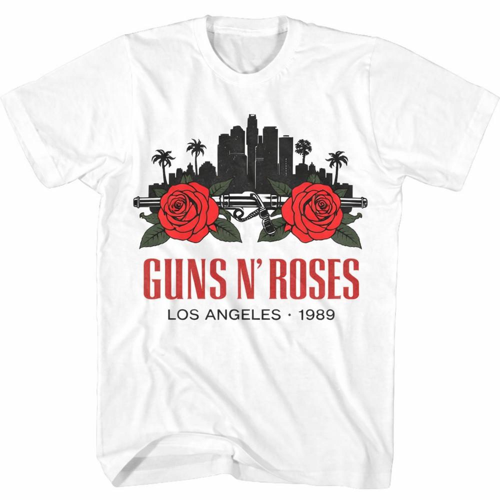 Rock Music Graphic T Shirt Vintage Rose Design Classic Style Tee