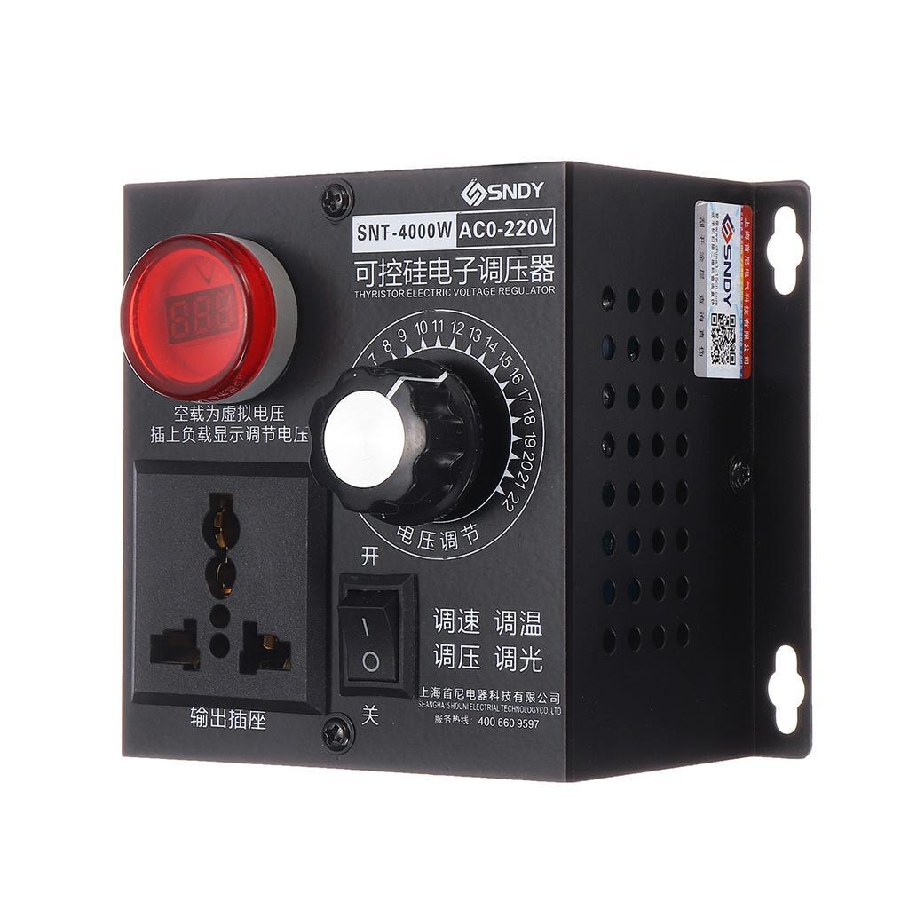 AC 4000W 220V Transformer Motor Speed Fan Control Controller RA Voltage Regulator Variable Step Down Voltage Converter