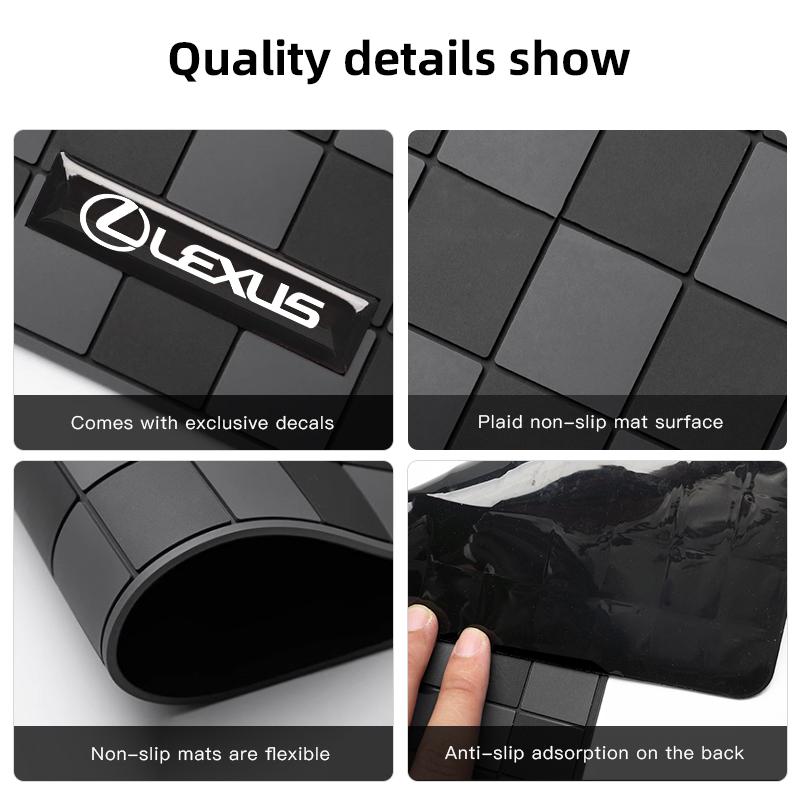 Dashboard Anti-Slip Mat Phone Holder Pad for Lexus RX NX ES IS GX LX UX GS LS CT F Sport LBX etc Sticky Heat Resistant 28x15cm
