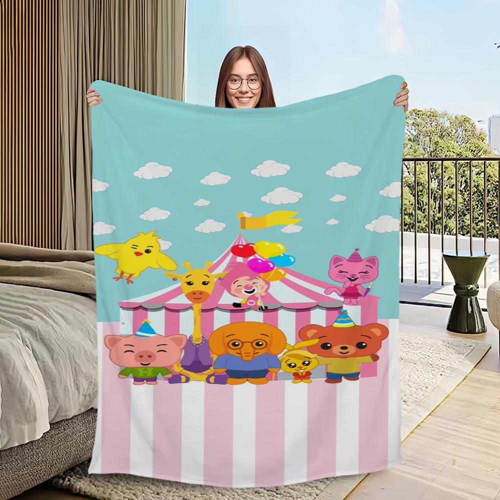 

Cartoon P-Plim P-Plim Printed comfortable and soft sofa, living room bed, bedroom blanket suitable for travel and gifts 30x40in
