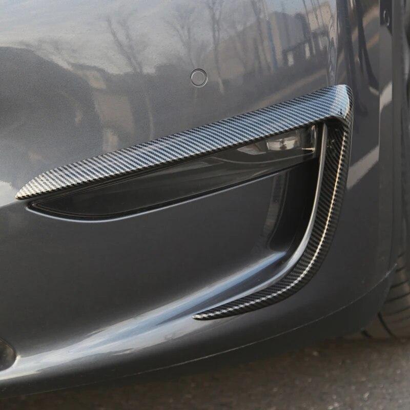 Futhope Lama de aer Lampă de ceață Sprânceană Deflector de vânt Protecție Pentru Tesla Model 3 Y 2018-2023 Modificare Automobil Reambalare
