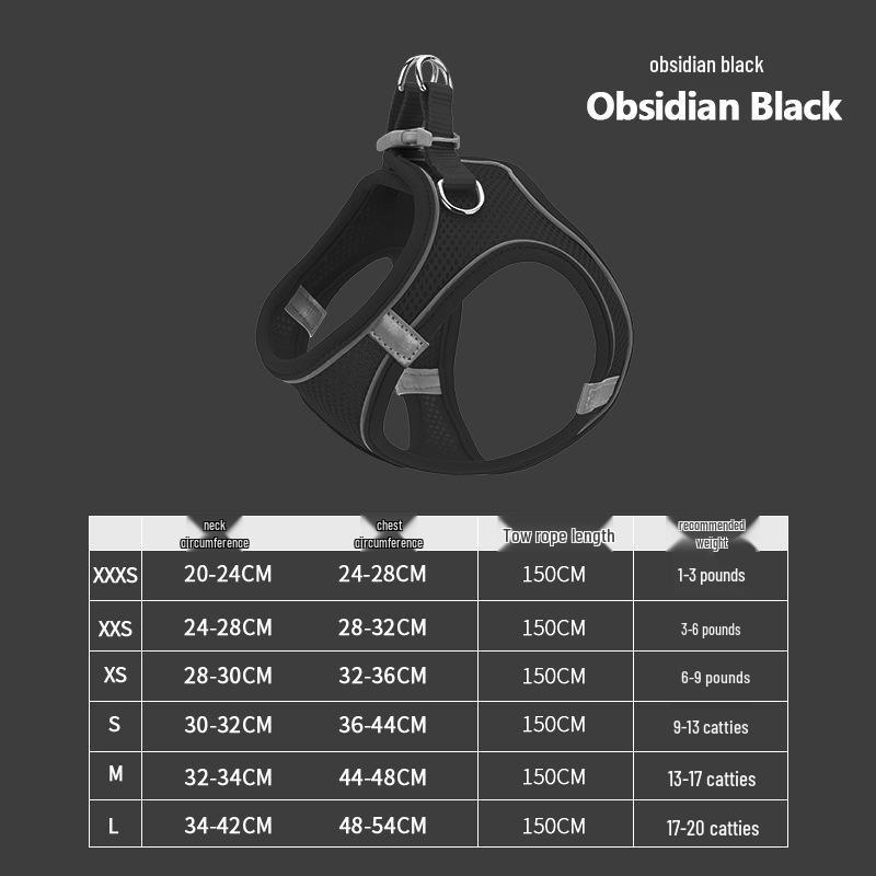 

Светоотражающая шлейка для питомца жилетного типа и поводок в комплекте M (13-17 pounds)