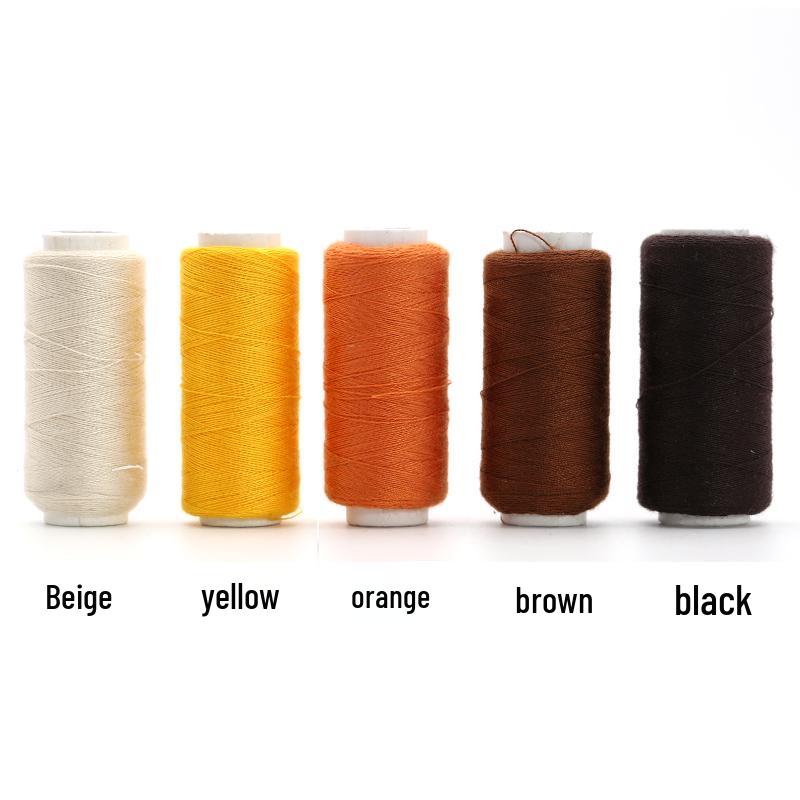 402 Polyester Black & White Sewing Thread Set: Small Roll for Machine & Hand Sewing, Needle & Thread for Household & Clothes Use.