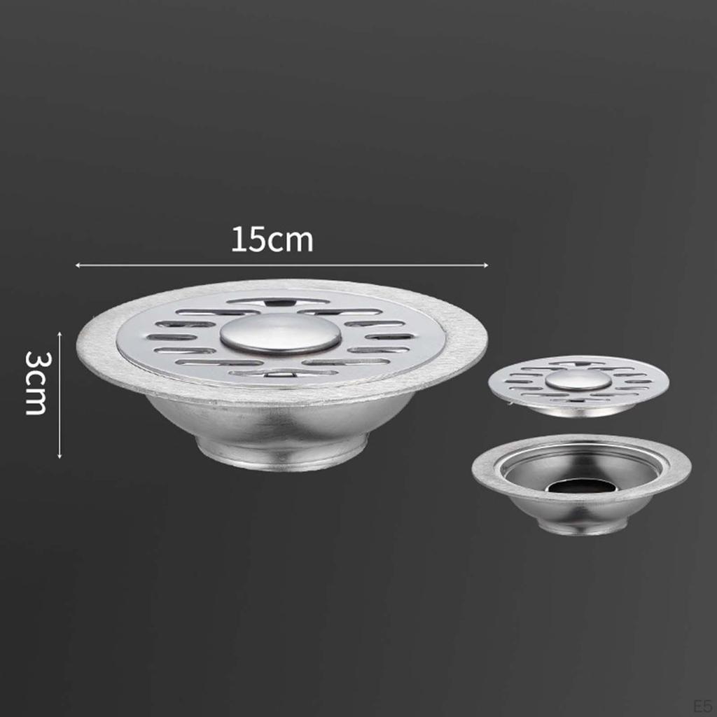 15cm Universal Round Swimming Pool Floor Drain Shower Strainer Cover for Bathroom Laundry