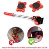 New Heavy Duty Furniture Lifter Transport Tool Furniture Mover Set 4 Move Roller 1 Wheel Bar for Lifting Moving Furniture Helper
