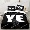 3D Rapper Kanye West Bedding Set Duvet Cover Bed Set Quilt Cover Pillowcase Comforter King Queen Size Boys Adult Bedding Set9639