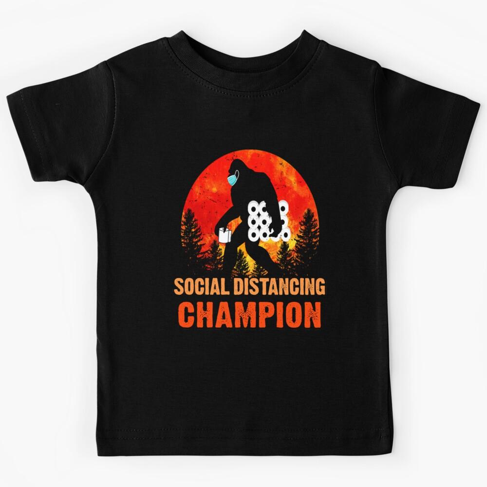 Bigfoot Social Distancing Champion Kids T-Shirt 150