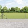 vidaXL Hexagonal Fence Grey 0.4x50 M Steel 3353677