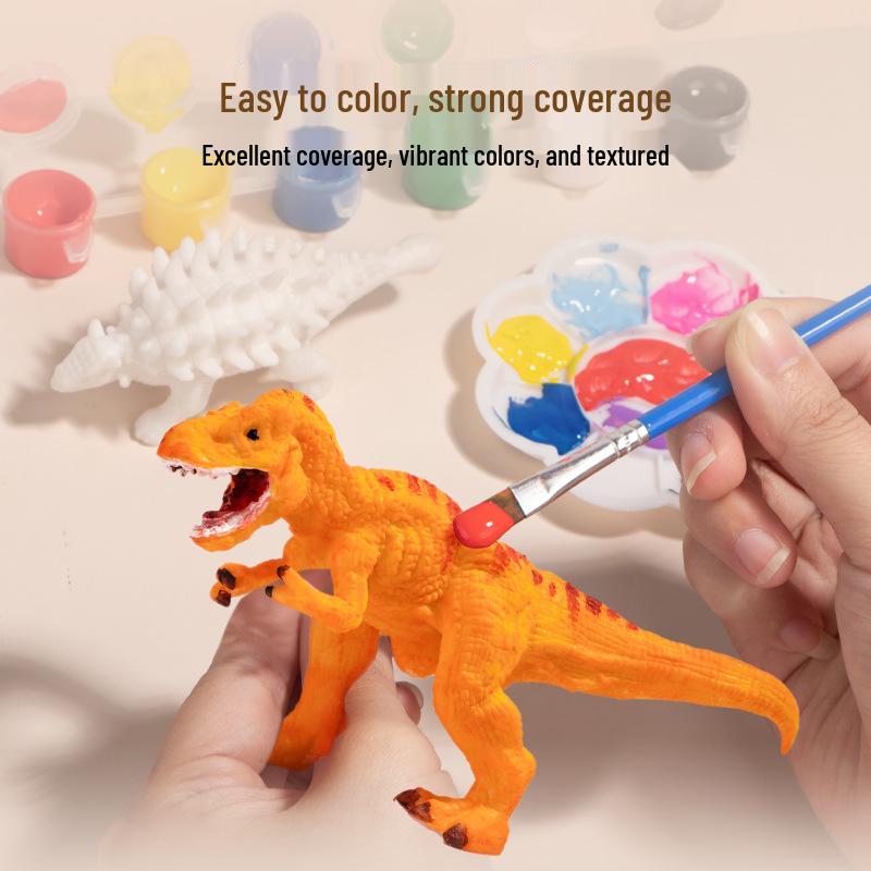 Children's DIY Painted Dinosaur Graffiti Doll - Popular Handmade Coloring Toy for Kids