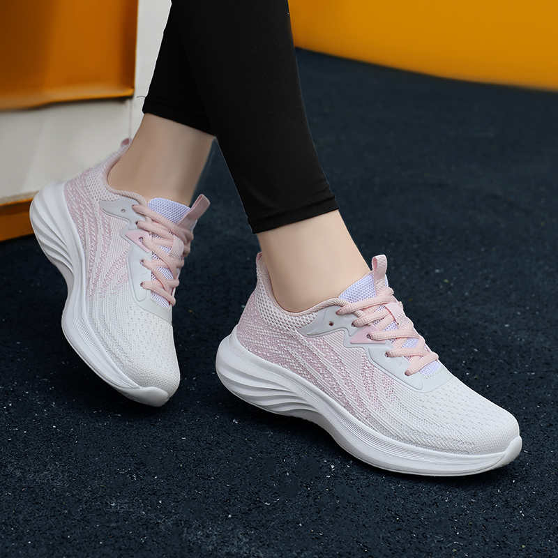 Mode Sommer Plateau Damengesundheitsschuhe High Top Sneakers Damenstiefel Damen Lang Sport Erstes Grad Brandneu Jahres