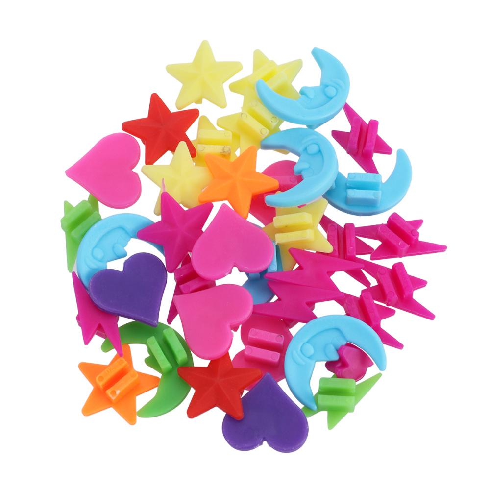 36PCS Bike Accessories Decoration Colorful Multi Color Bicycle Wheel Spoke Plastic Beads Clips
