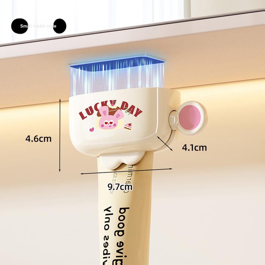 

Magnetic Suction Toothpaste Holder Wall Mounted Toothpaste Tube Organizer Facial Cleanser Hanging Clip Toothpaste Shelf 1 PCS рожевий
