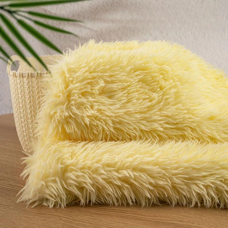 50x160cm Imitation Rabbit Fox Animal Costume Fursuit Fur Plush Fabric Counter Display Background Plush Fabric DIY Handmade