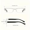 6pcs Reading Glasses Ultra-Light HD Reading Glasses for Men & Women - Stylish Square Frame Portable Design Adjustable