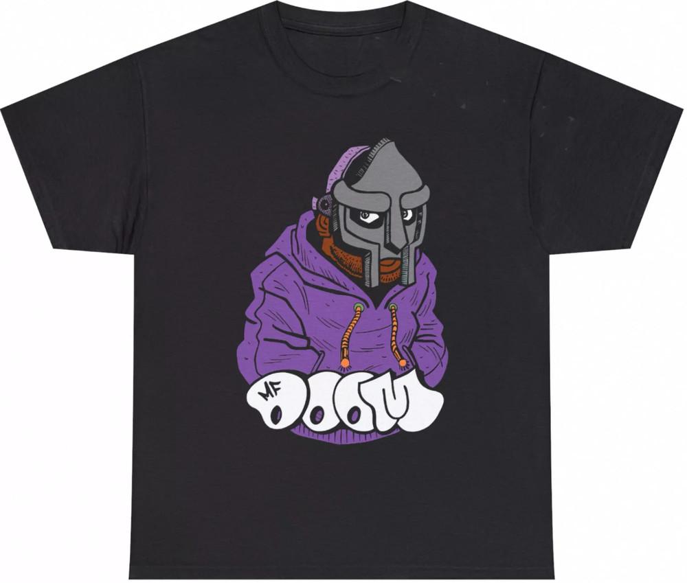 

Худи MF Doom фиолетовое 90-х хип-хоп рэп винтажный стиль футболка, размер S-4XL M