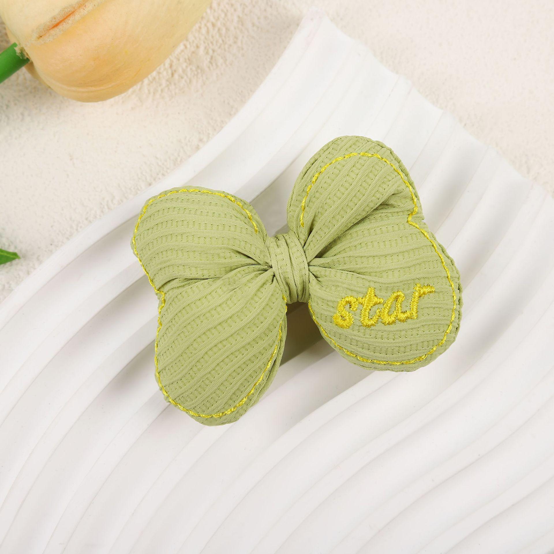 

Милые бантики с хлопковым наполнителем для сумок и волос зелёный