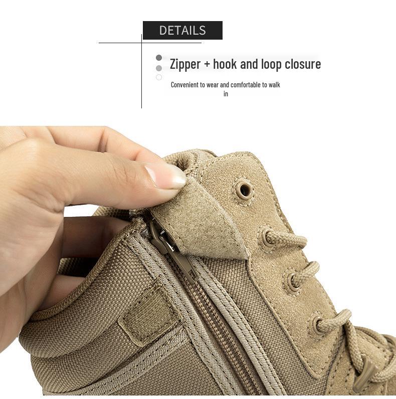 Men's Tactical Hiking & Desert Mountaineering Boots: Large Size Military Training Footwear