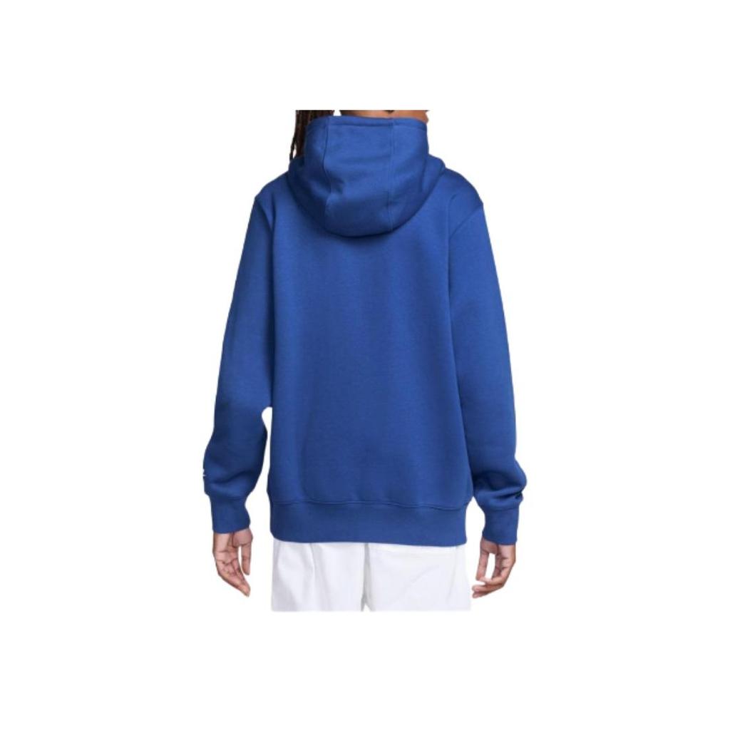 Nike Letter Logo Loose Fit Long Sleeve Hoodie Men hoodies Blue HJ2160-480