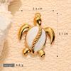 Stainless Steel Starfish & Sea Turtle Shell Pendant Earrings for Women