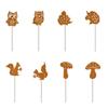 Metal Rusted Animal Garden Stake Art Crafts Statue Backyard Garden Yard Sidewalk Outdoor Backyard Decoration