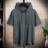Men's Sports Short Sleeved T Shirt Hooded Fashionable  Breathable Loose Outdoor Running Casual