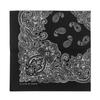 Kakatrend Bandana Black Adult Paisley 100% Cotton Stylish Handkerchief Cotton Bandanna Unisex Durag Large Men's Black 55cm X 55cm