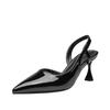New  Luxury High Heel Women's Shoes with Side Empty Pointed Shallow Mouth Thin Heel Sandals Fashion Versatile Casual Shoes