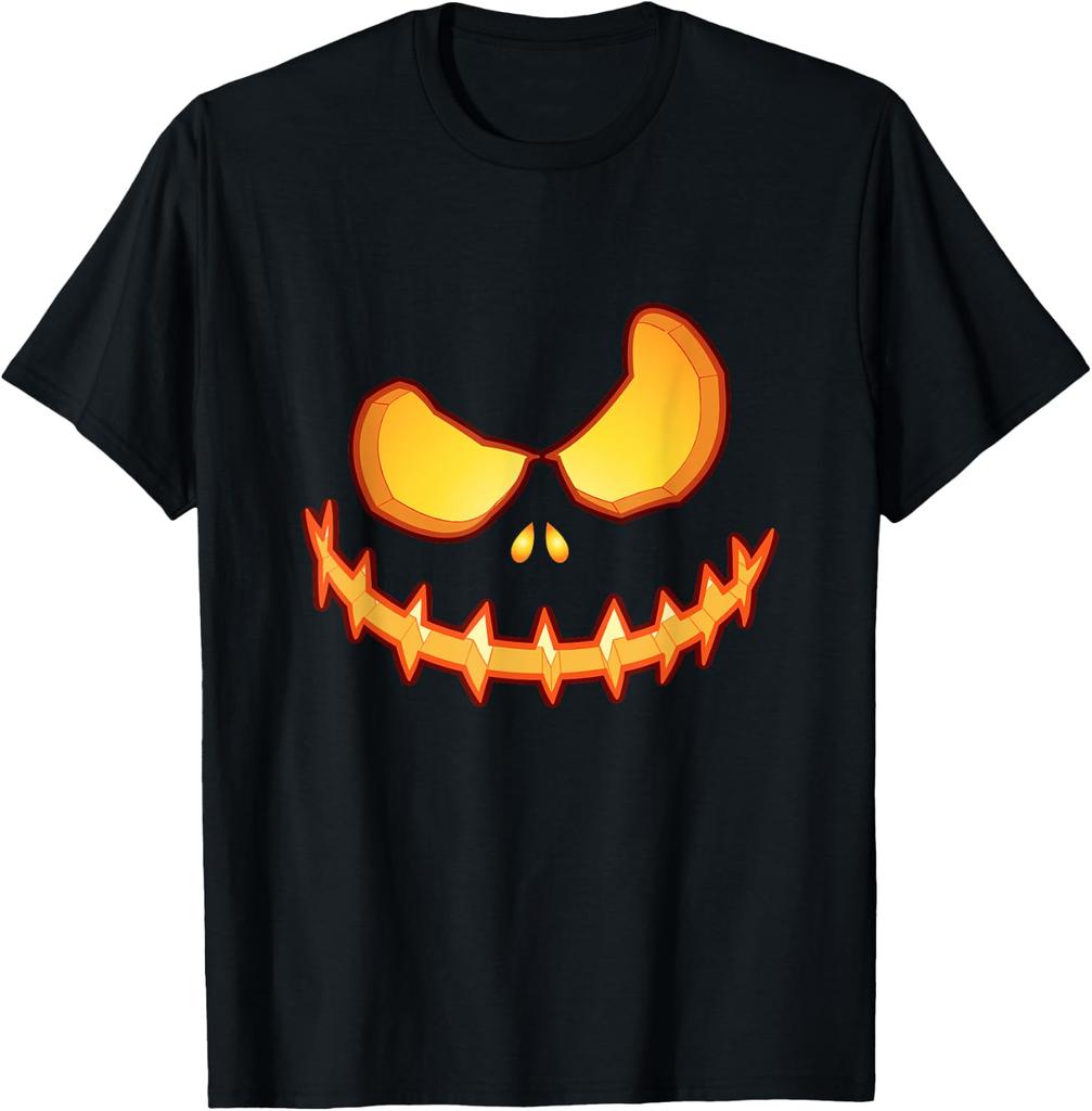 Such A Serious Pumpkin - Scary Face Halloween Graphic Tees T-Shirt