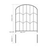 Garden Fence Panel Picket Edging Section Panels Metal Coated Animal Barrier for Wedding Prop Outdoor Backyard Porch Restaurant