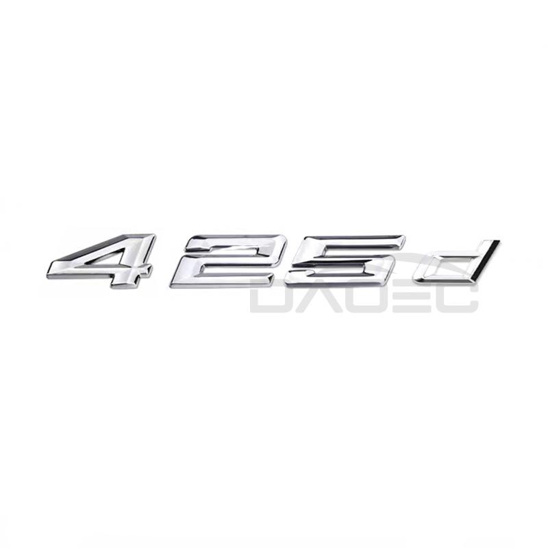 Auto 3D ABS Kofferraum Buchstaben Logo Plakette Emblem Styling Aufkleber Für BMW 4er Serie 420d 425d 428d 430d 435d 440d F30 F32 F33 F36