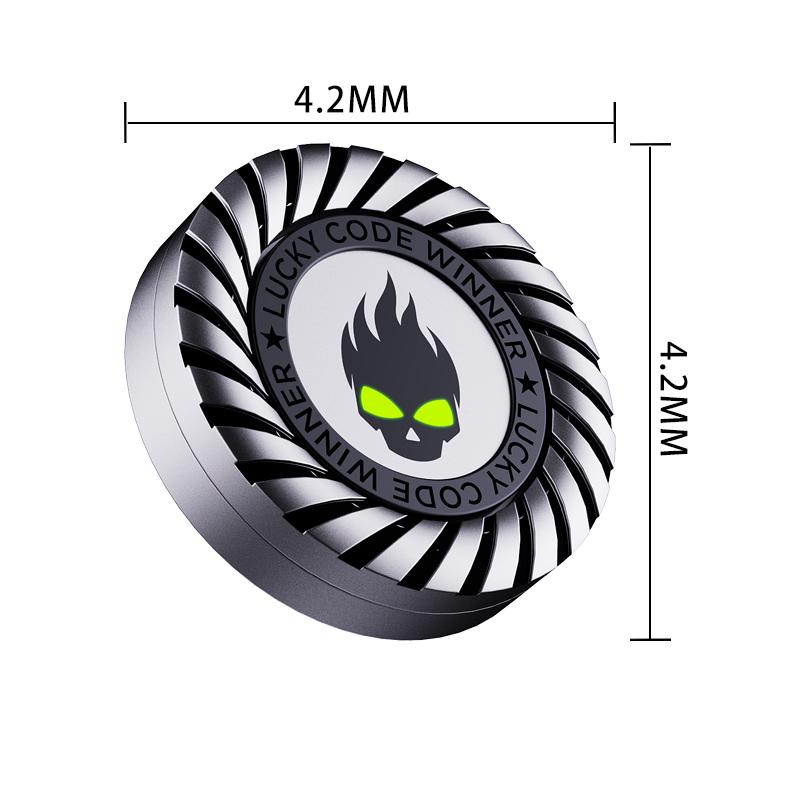 

EDC Metal Magnetic Fidget Toy Stress Relief Anti-Anxiety Spinner Slider Adult Sensory Focus Gift for Men Women Kids ADHD срібний