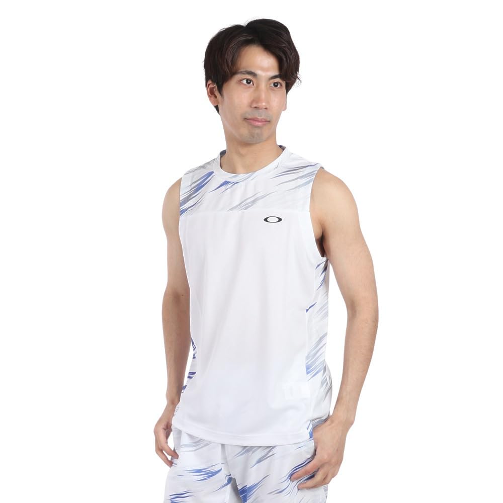 

Tennis SLANT BLOCKING NS TEE WHITE XL Size [Oakley] Shirt, 9.0 (100) (Japanese 2XL)