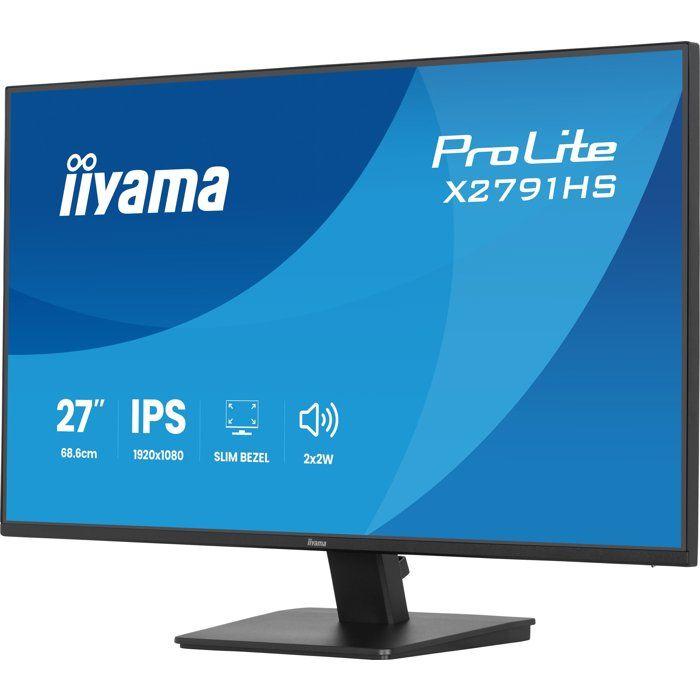 Ecran PC - IIYAMA - 27 - Full HD - 120Hz - IPS - 1ms - PROLITE X2791HS-B1