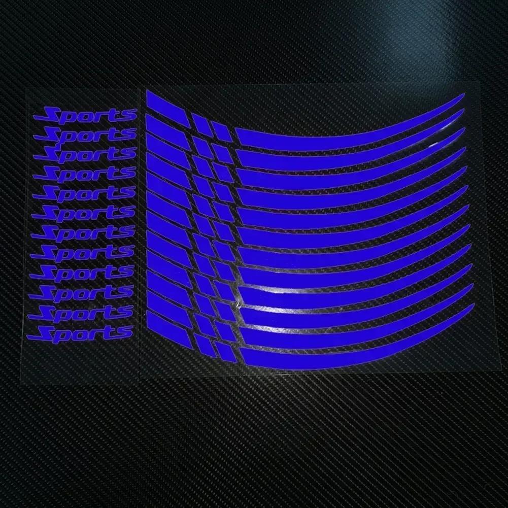 12Pcs Car Sticker Reflective Wheel Hub Decals Balance Bike Reflective Sticker Wheel Decal Bike Accessories For 18-21 Inch Wheels