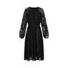 JUZI ANNACAU French Elegant Bright Silk Floral Midi Dress