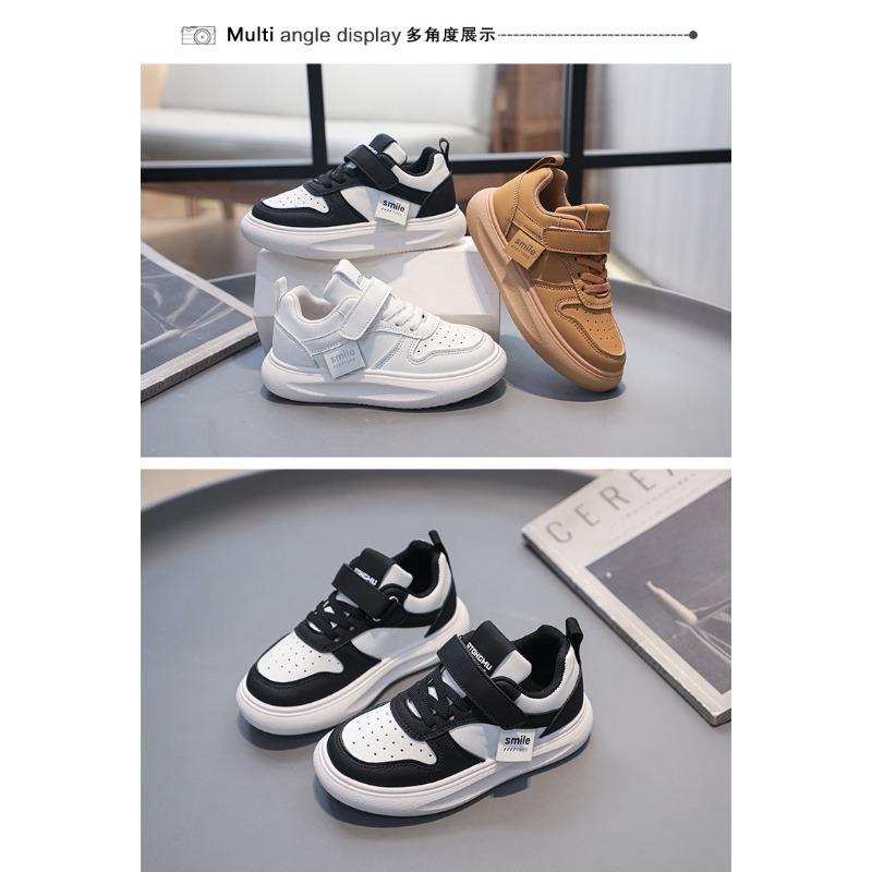 Scarpe sportive per bambine Primavera Nuove scarpe per bambini Scarpe da tavola per ragazzi Scarpe per bambini grandi Scarpe leggere piccole bianche Primavera e autunno basse