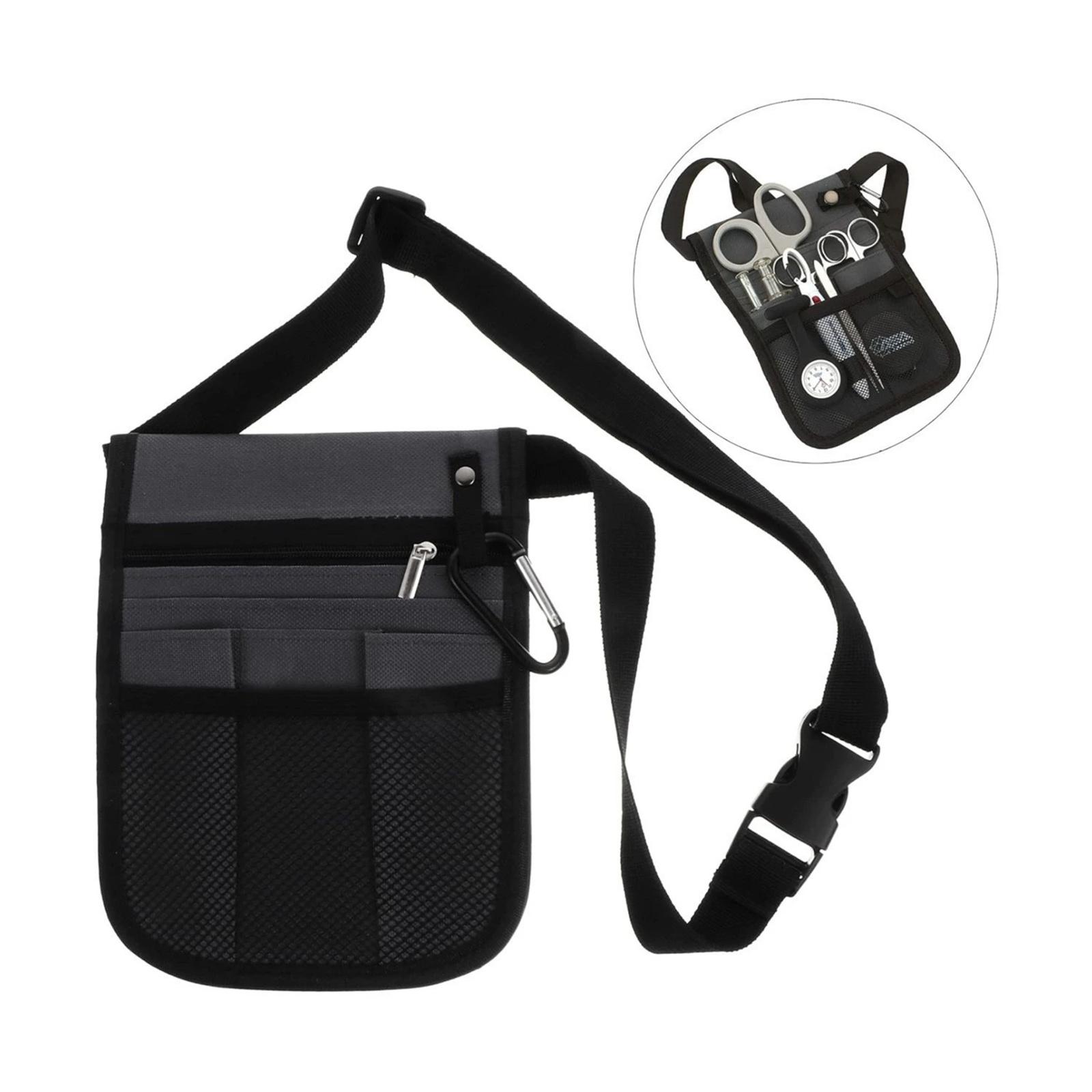 

Tool Bag, Adjustable Waist & Shoulder Work Bag, Dressing Change Organizer for Staff, Portable Storage Pouch, Utility Bag One Size
