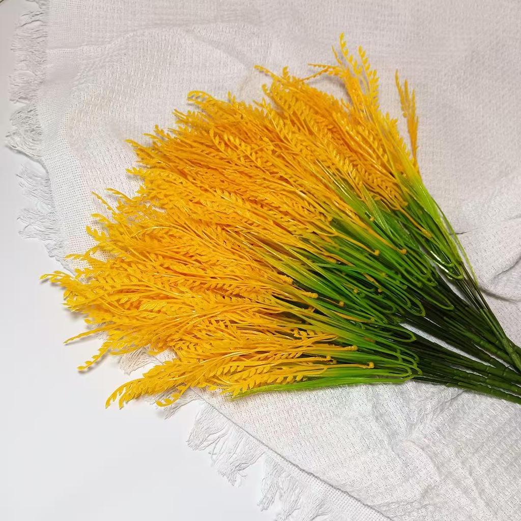 Artificial Wheat and Rice Flower Props for Photography and Decoration