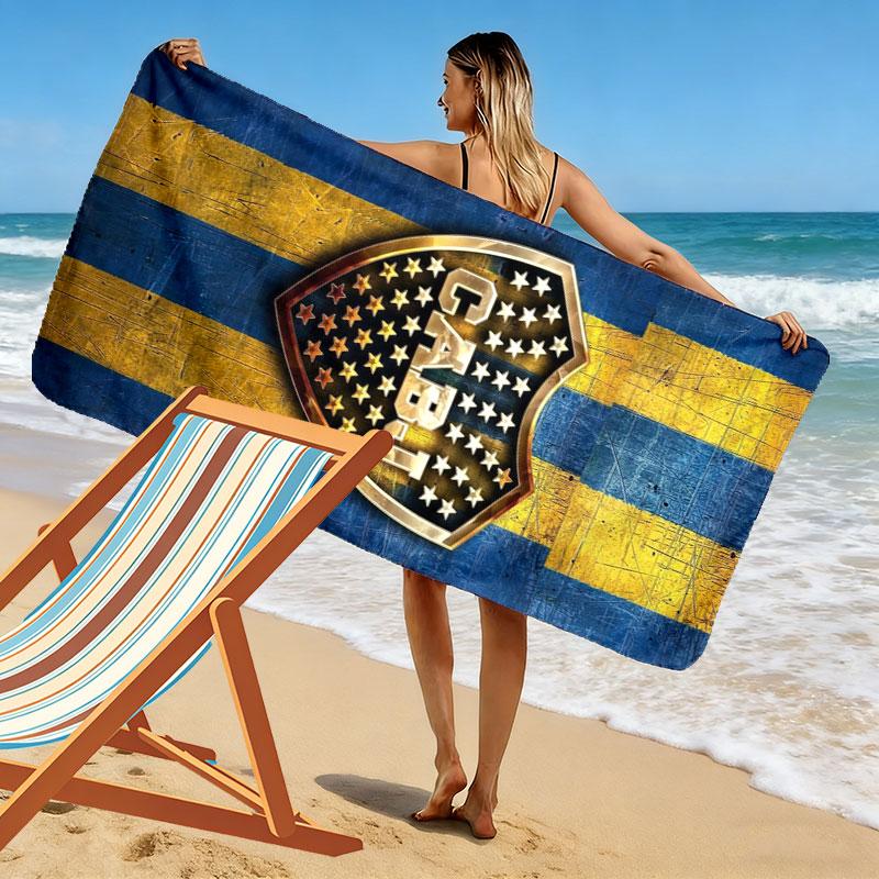 Boca Juniors Print Strandtuch, Großes Weiches Schnelltrocknendes Handtuch für Strand Camping Schwimmen